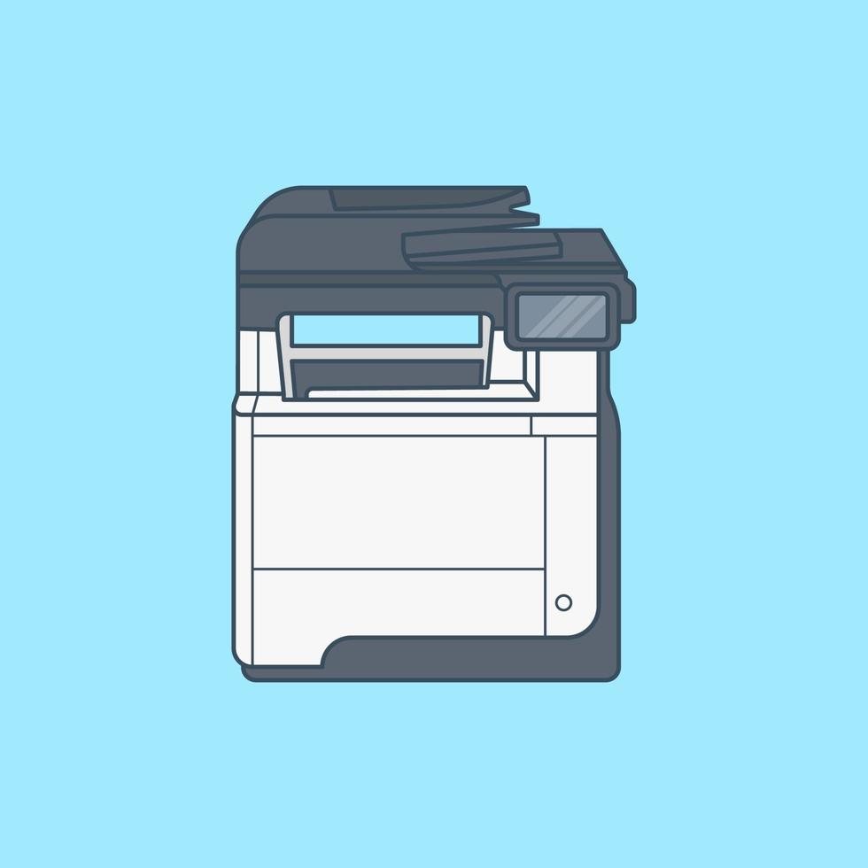 Printer vector icon illustration