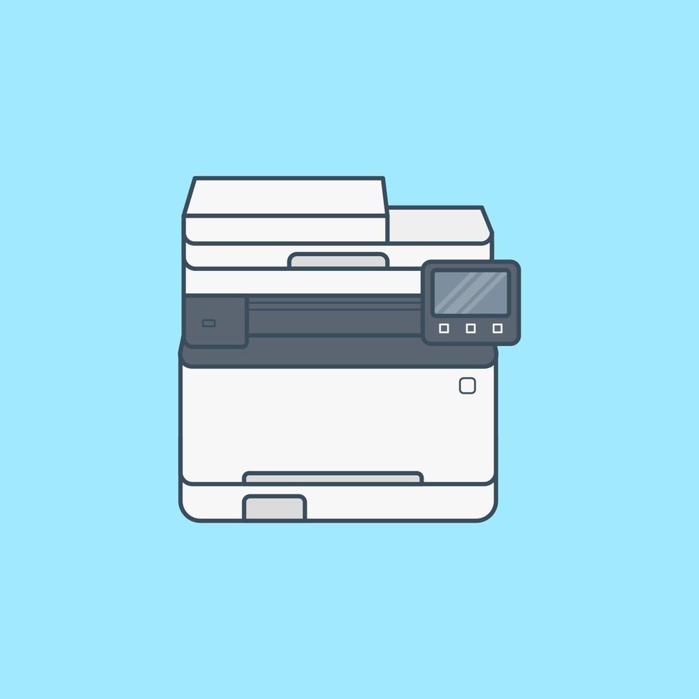 Printer vector icon illustration