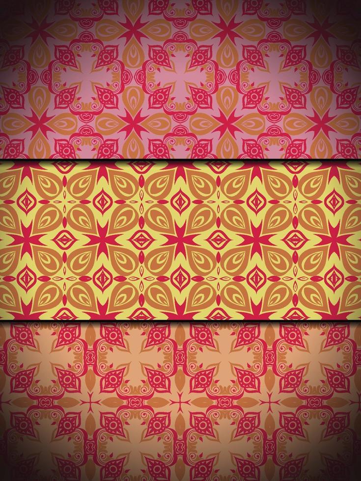 patrón ornamental decorativo floral vector