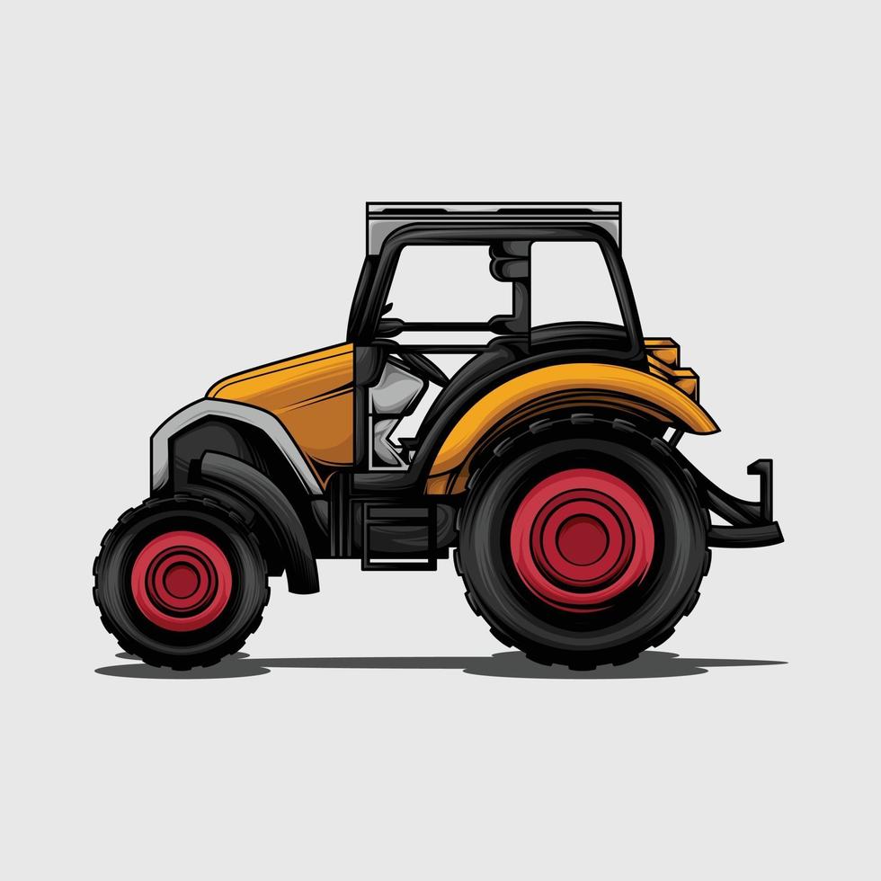 ilustraciones vectoriales de tractor vector