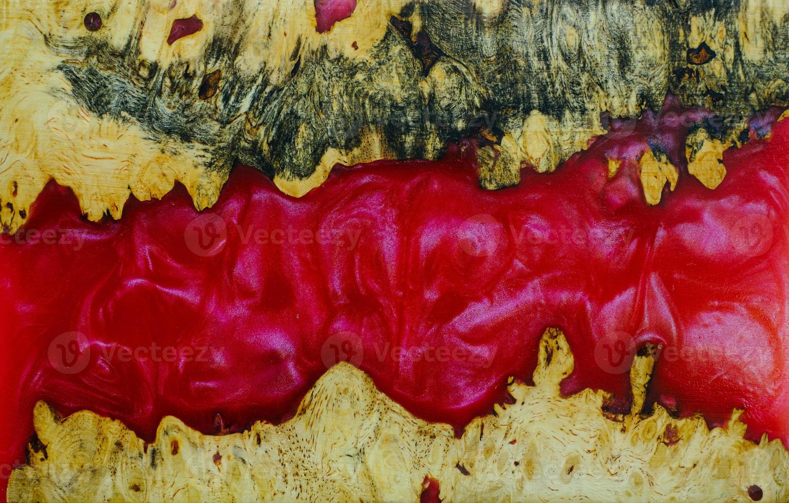 Top view casting epoxy resin burl wood background texture photo