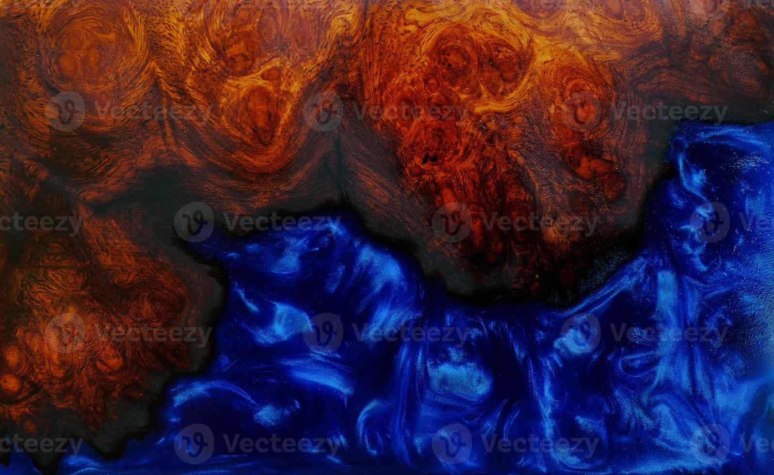 Top view casting epoxy resin burl wood background texture photo