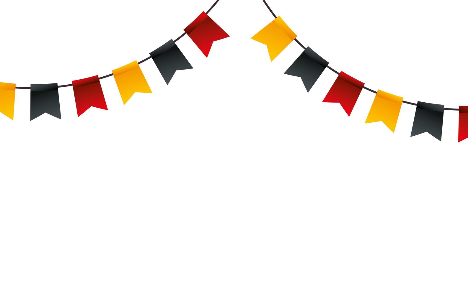 Isolated banner pennant vector design