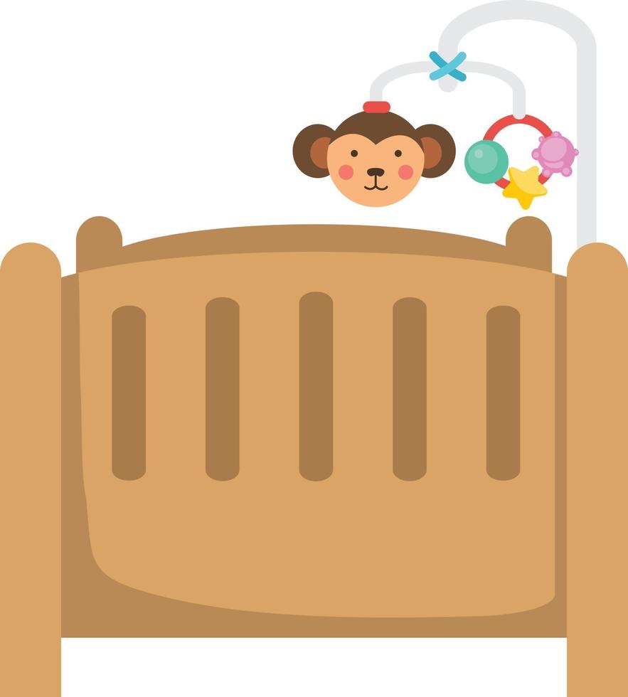 illustration of isolated children bed on white background vector