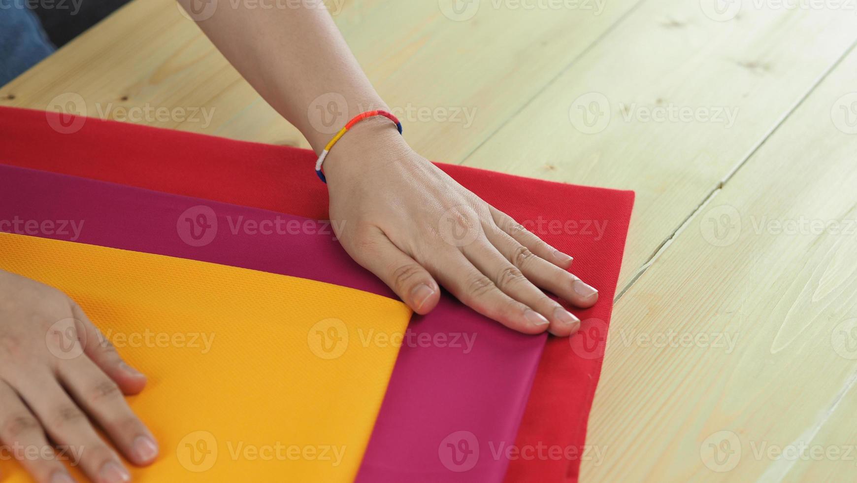 Woman hands and craft work photo