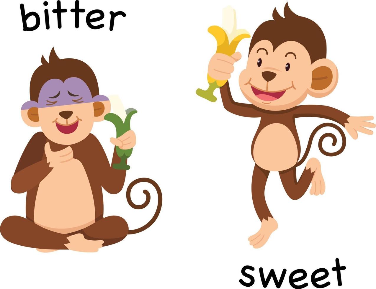 Opposite bitter and sweet illustration 3239830 Vector Art at Vecteezy
