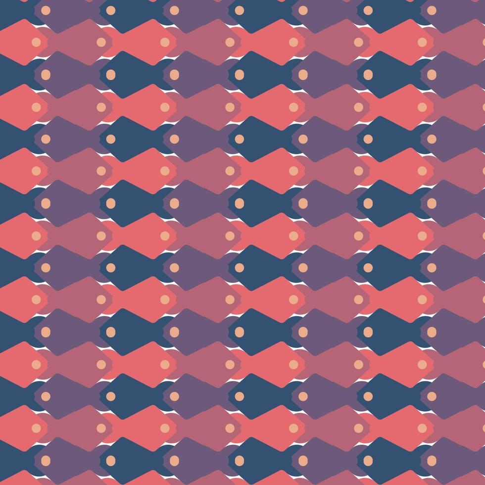 Seamless pattern with fish vector