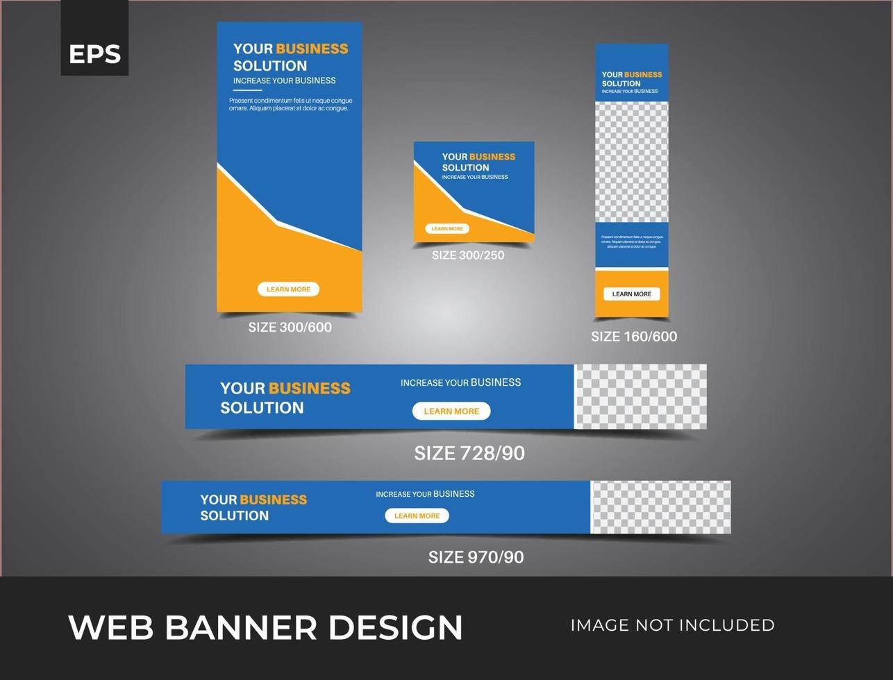 web banner ad design. Multipurpose Web Banner vector design.