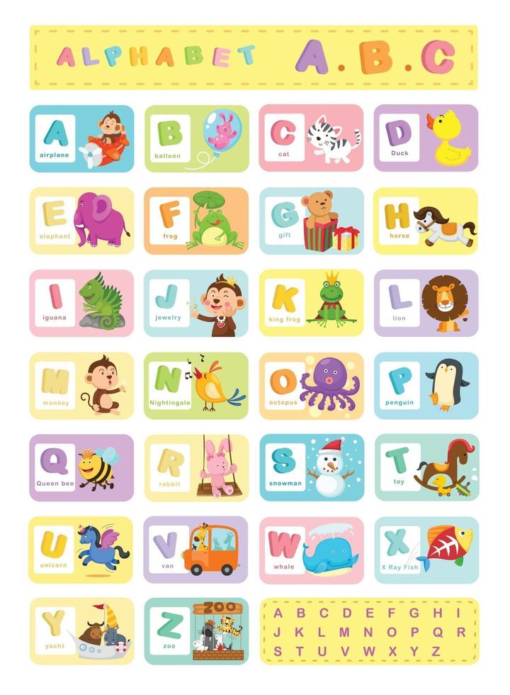 Illustration Alphabet A-Z vector