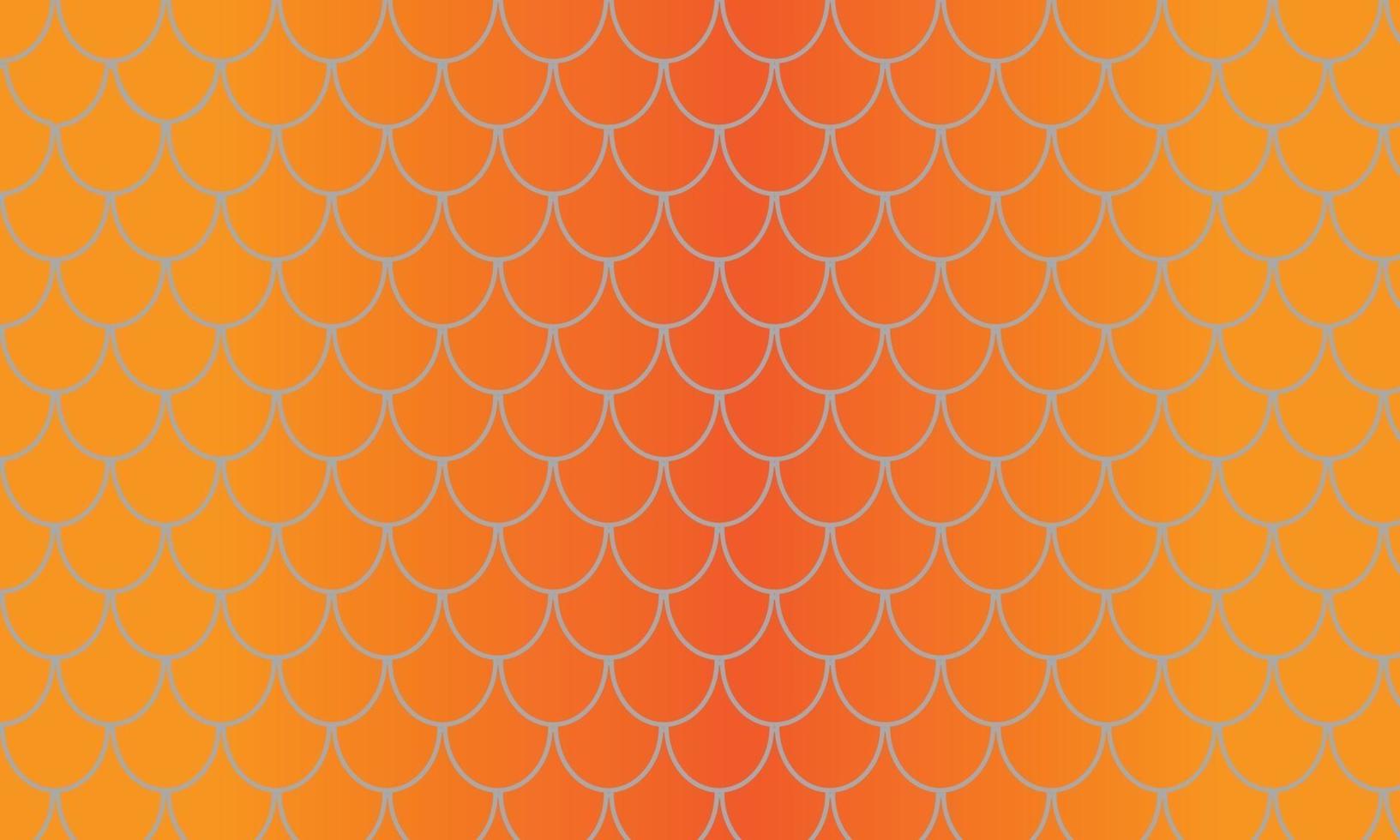 fondo transparente con escamas de pescado naranja vector