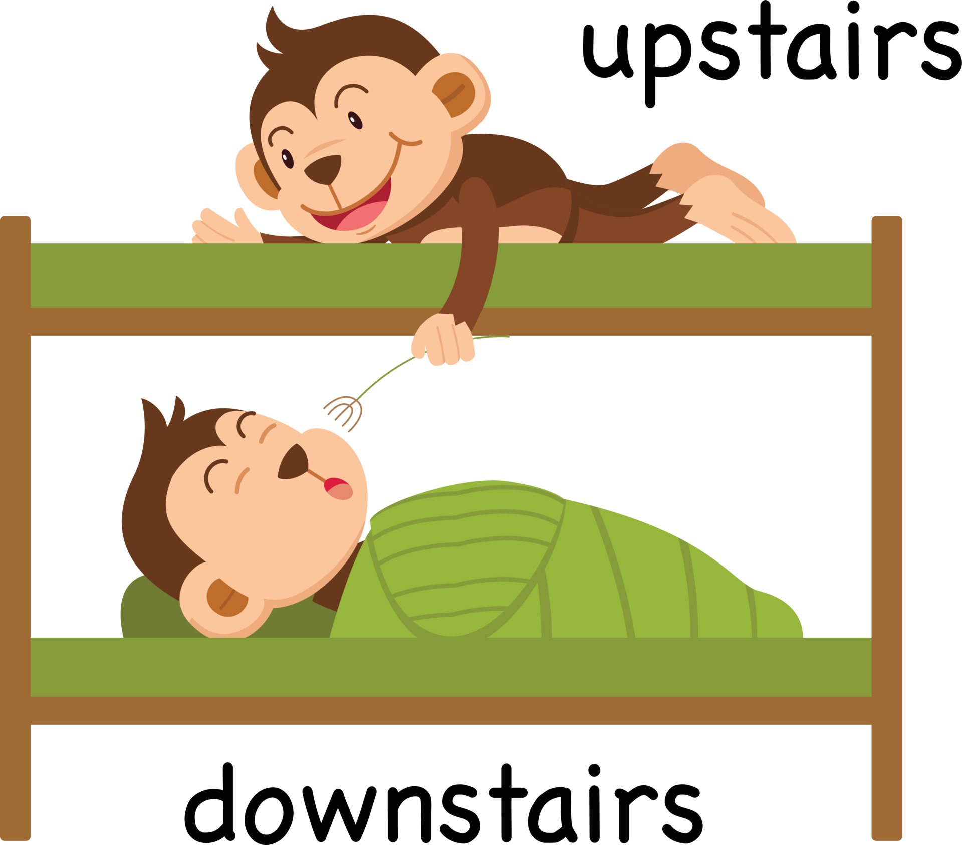 Upstairs And Downstairs Clipart