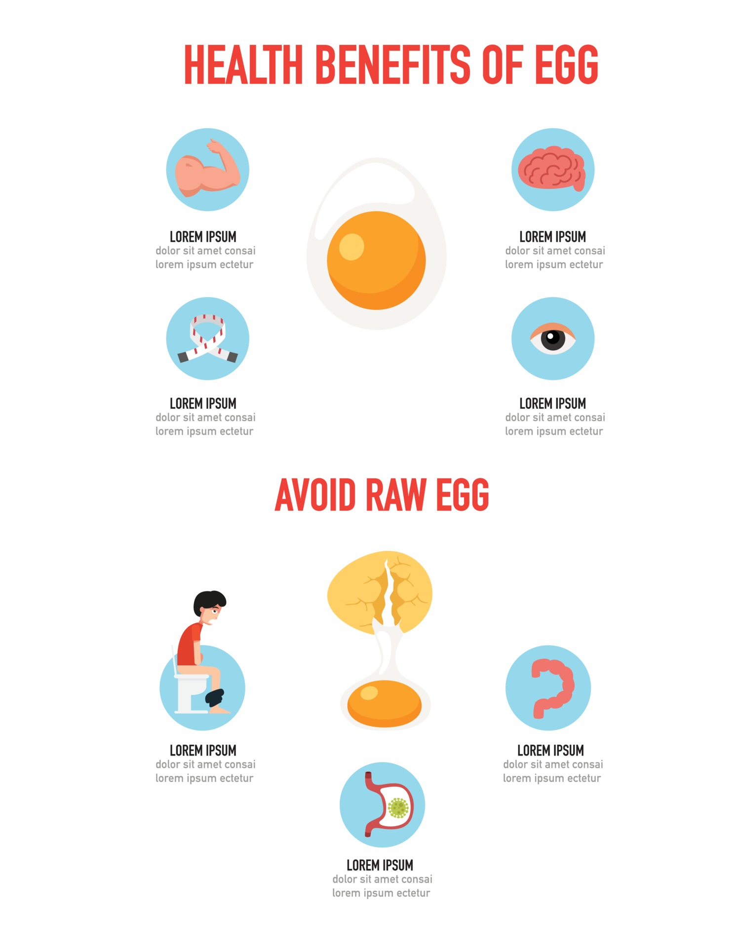 The benefits of cooked egg infographic,vector illustration 3240158
