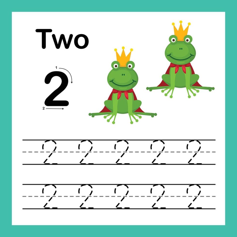 Connecting dot and printable numbers exercise vector