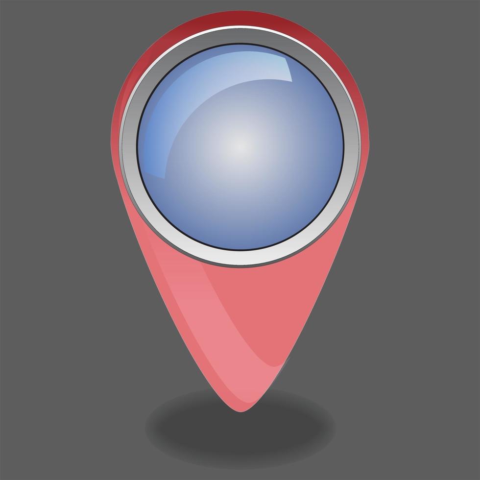 3D Location Sign vector