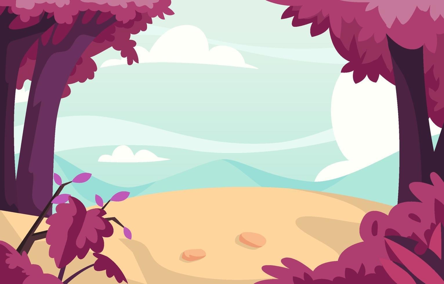 paisaje de fondo de la naturaleza vector