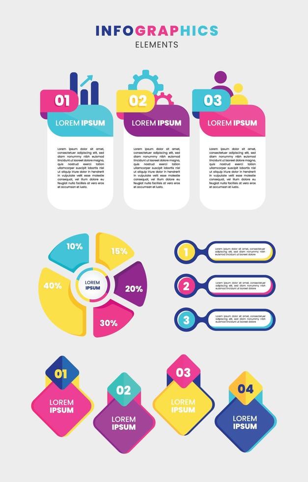 Clean Infographic Template vector