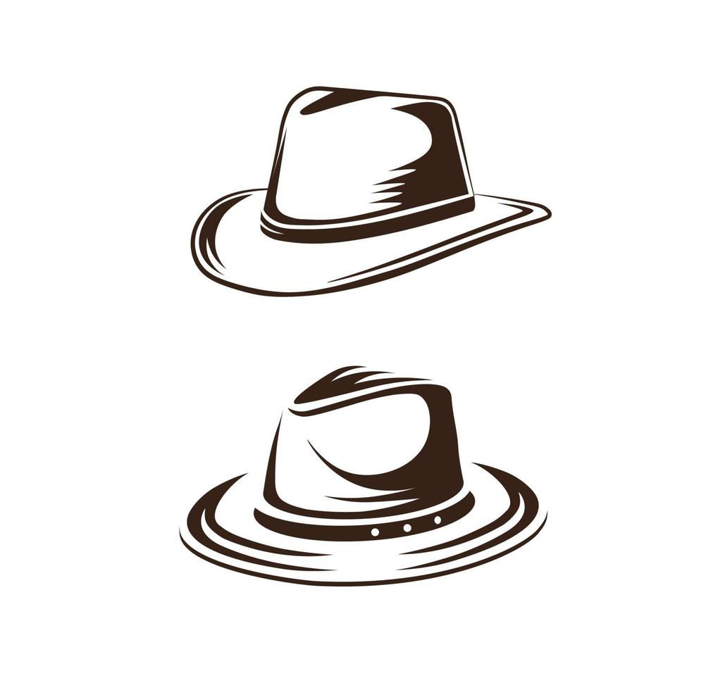 Ilustración de vector de sombrero de vaquero