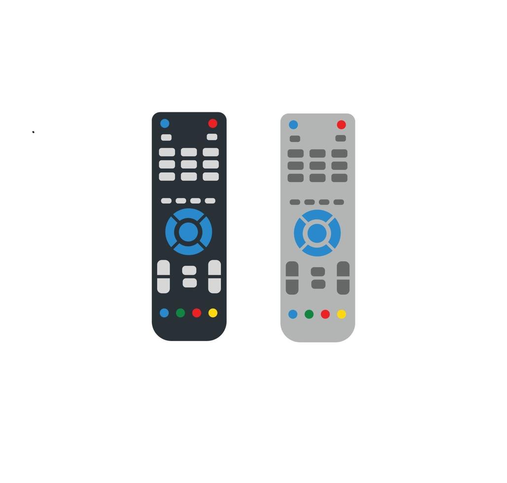 TV Remote Control in Black and White Design vector