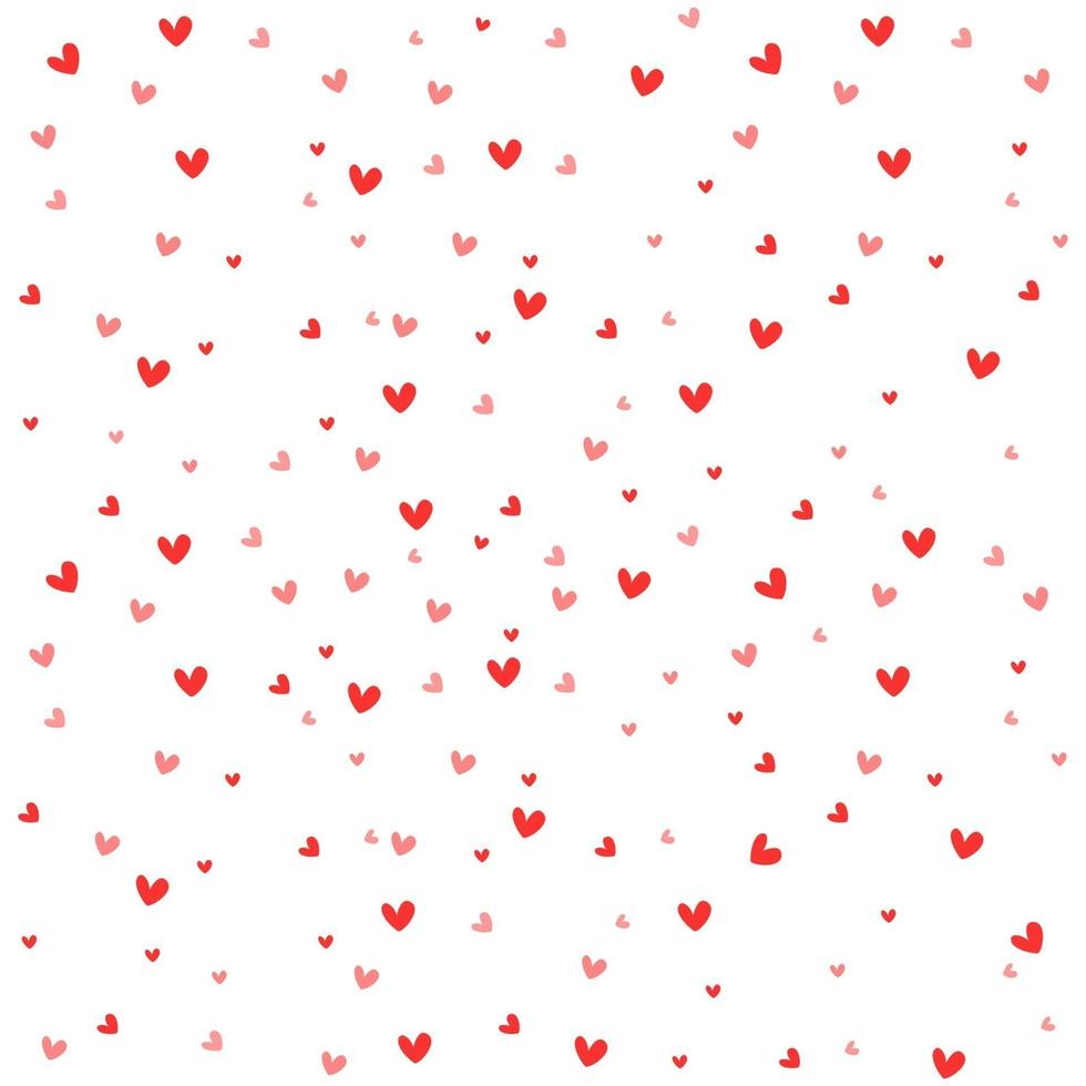 Fondo de corazón desde el día de San Valentín. vector en diseño plano