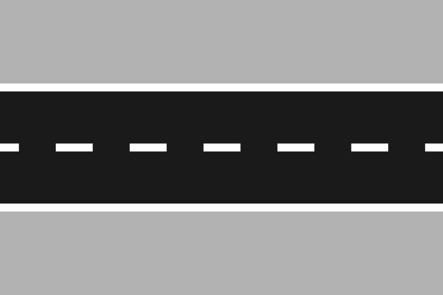 Twolane road illustration. Vector in flat design 3240805 Vector Art at