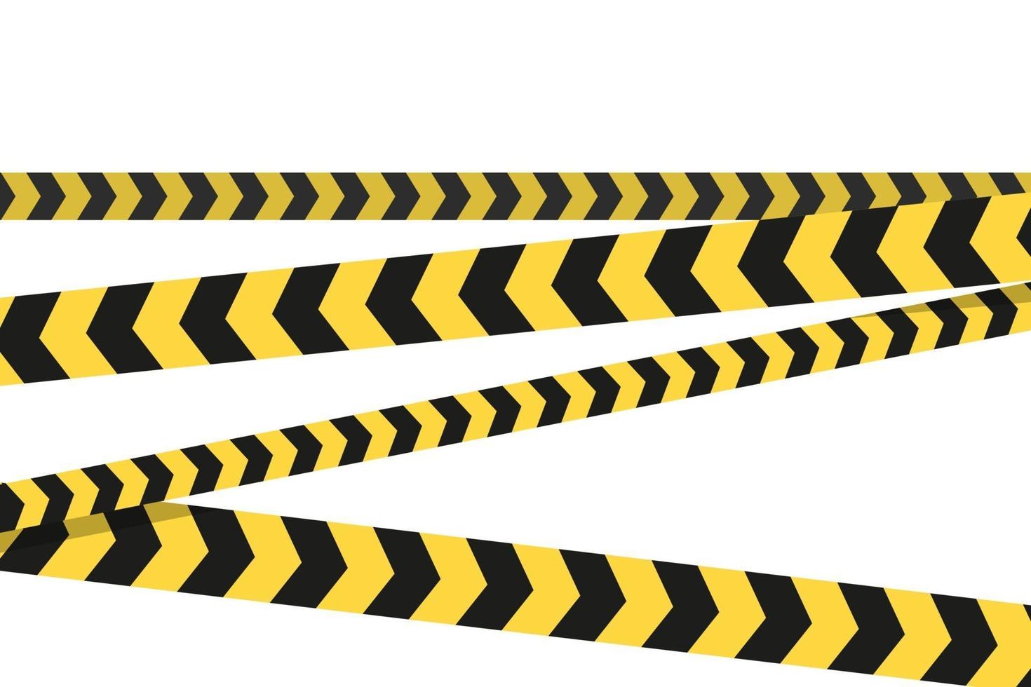 Warning tape, caution. Vector illustration in flat design