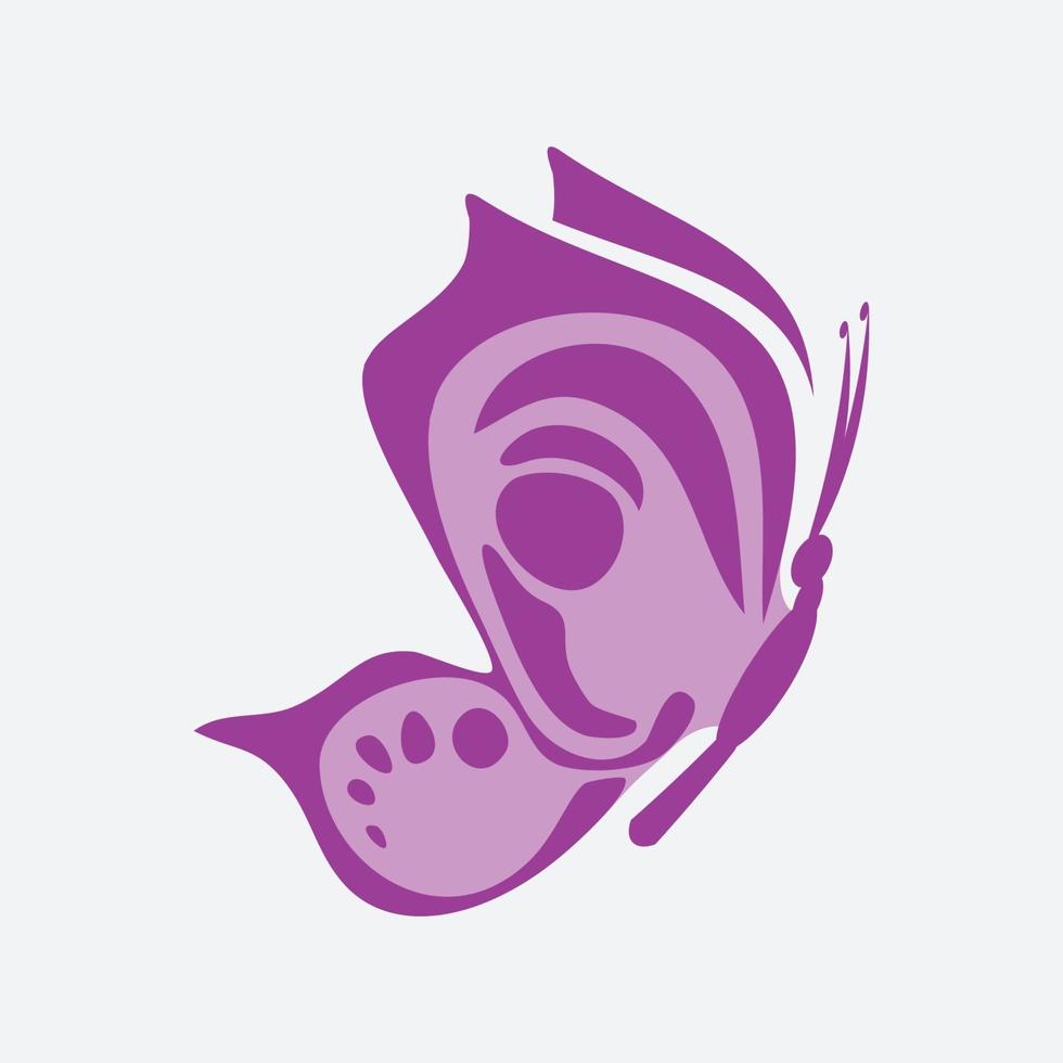 Butterfly decorative design vector