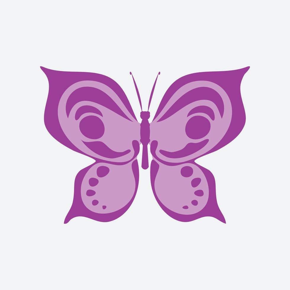 Butterfly decorative design vector