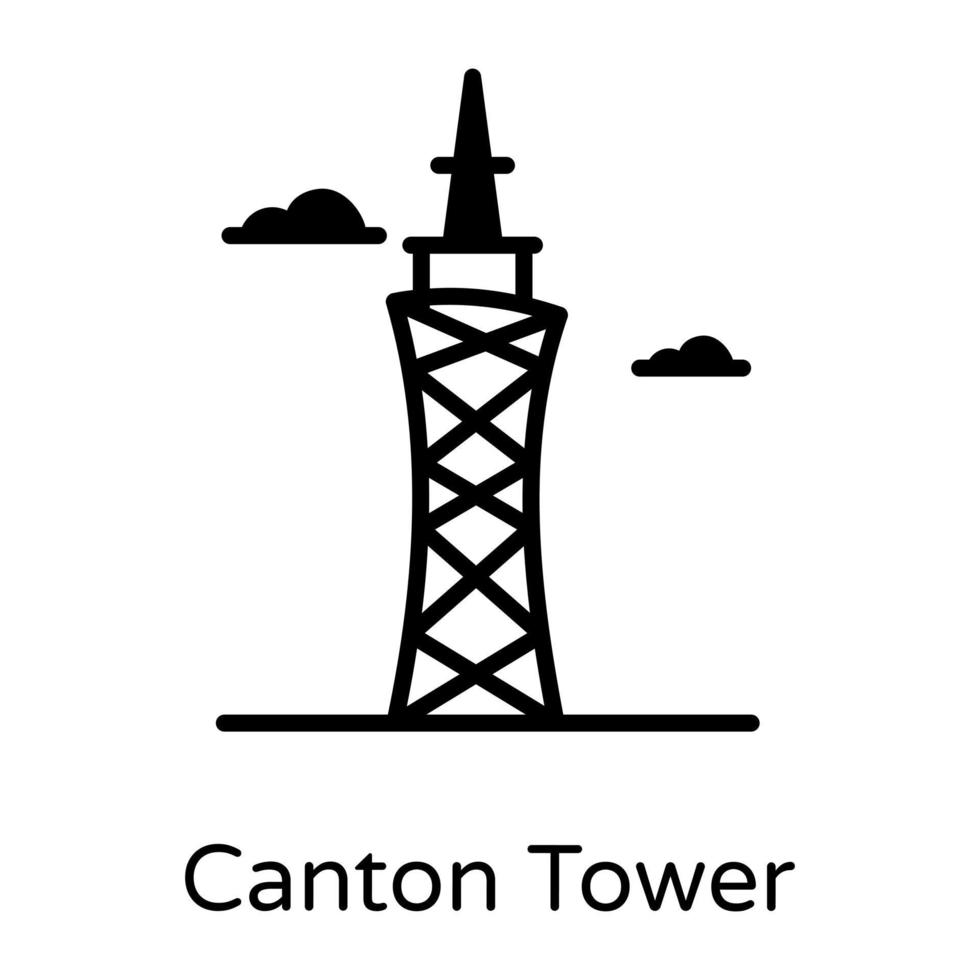 torre de observación del cantón vector