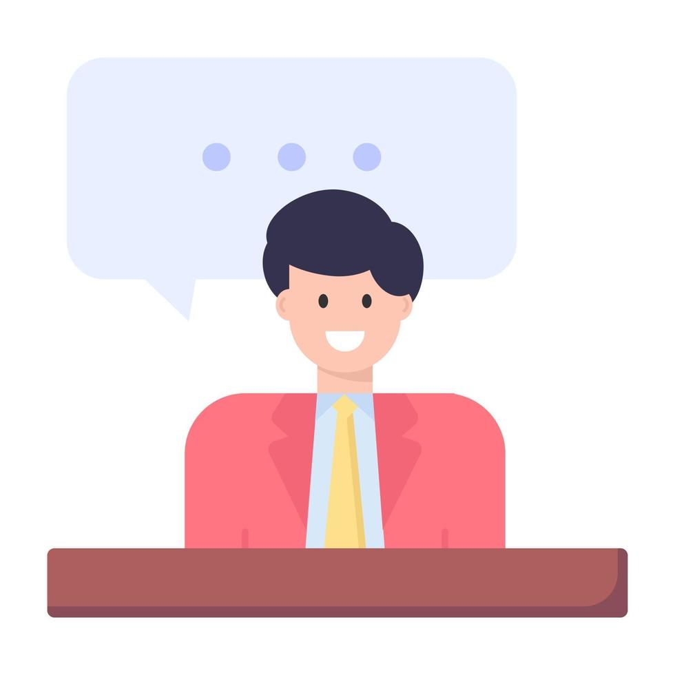 Office Discussion and Communication vector