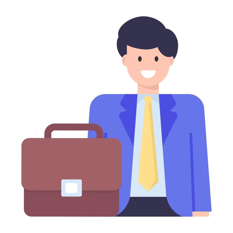 Businessman and Employee vector