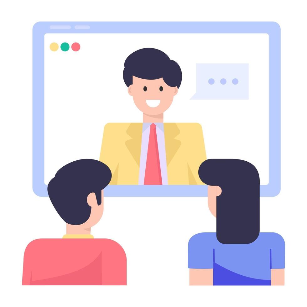 Office Discussion and Communication vector