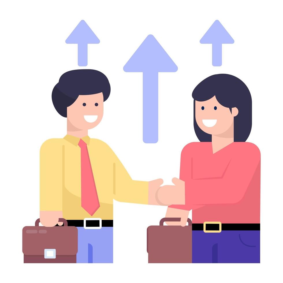 Employees Growth and Career vector