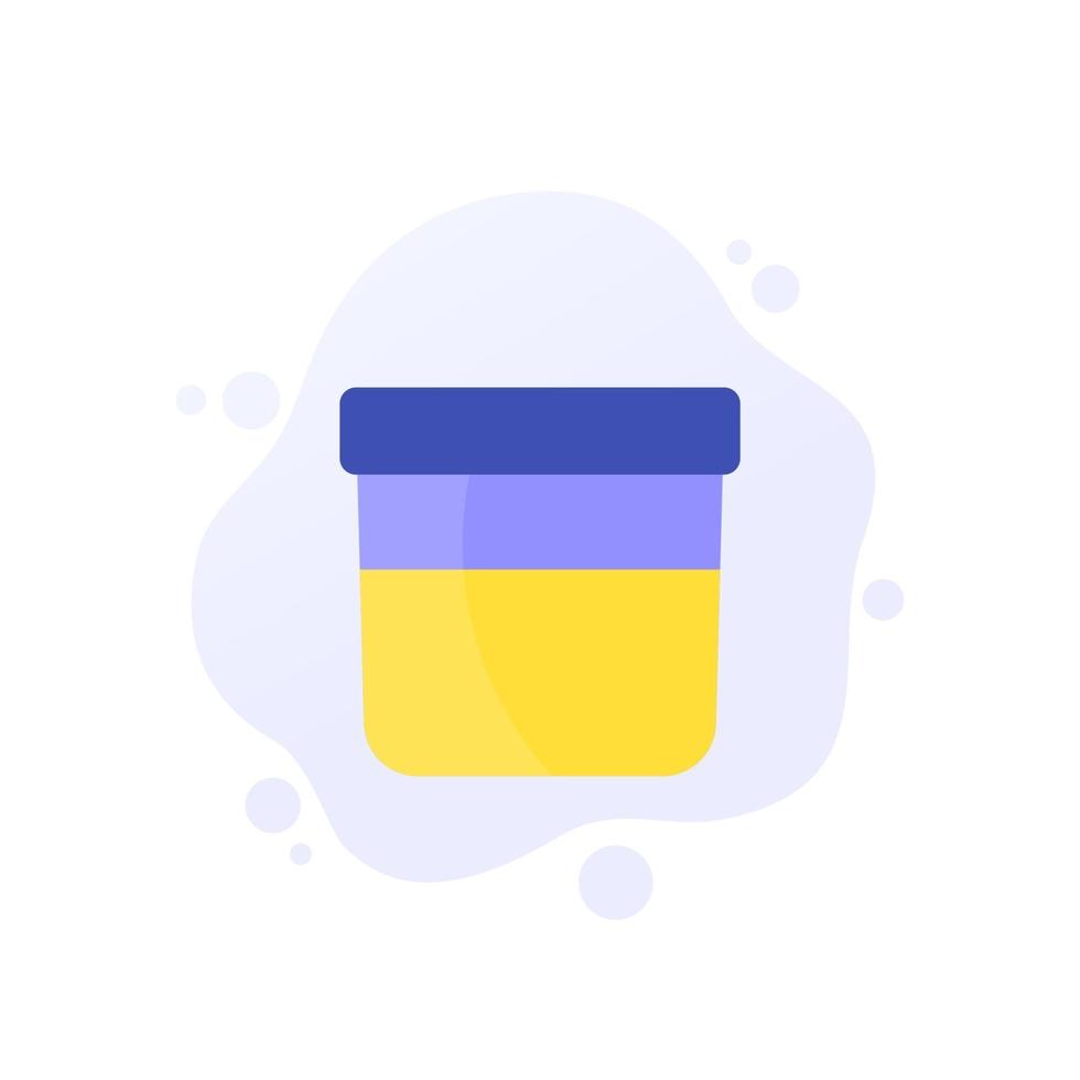 urine test or sample, vector icon