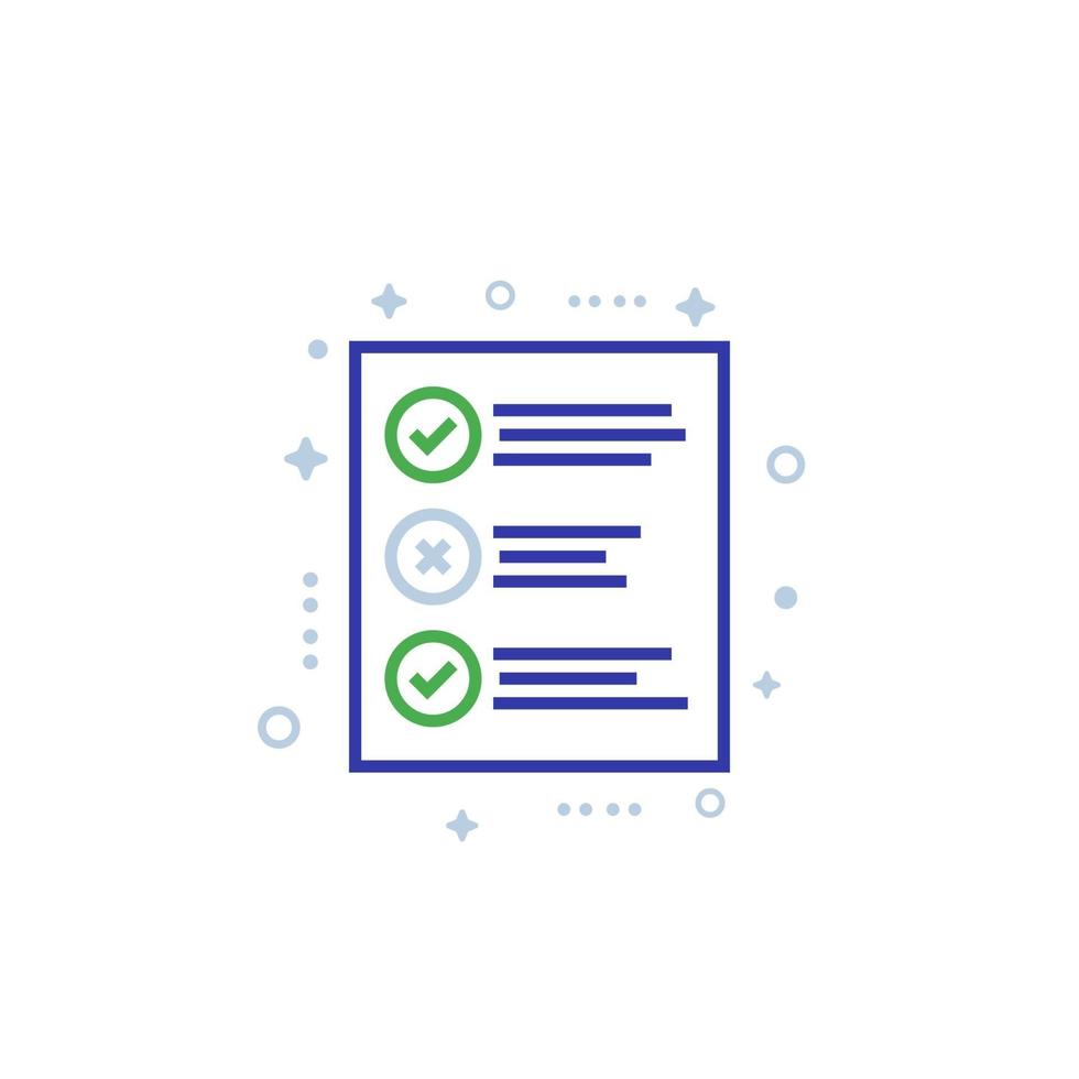 test line icon on white vector