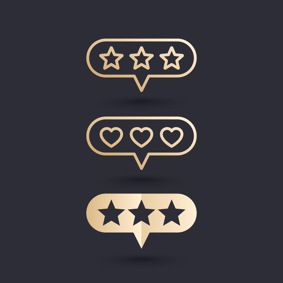 rating vector icons