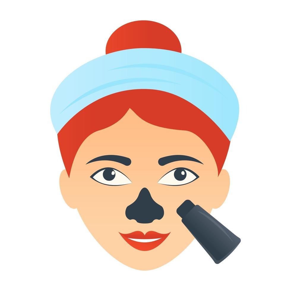 Black heads Mask vector