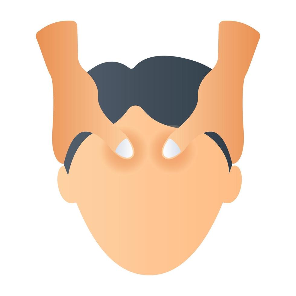 Head Massage and relaxation 3241525 Vector Art at Vecteezy