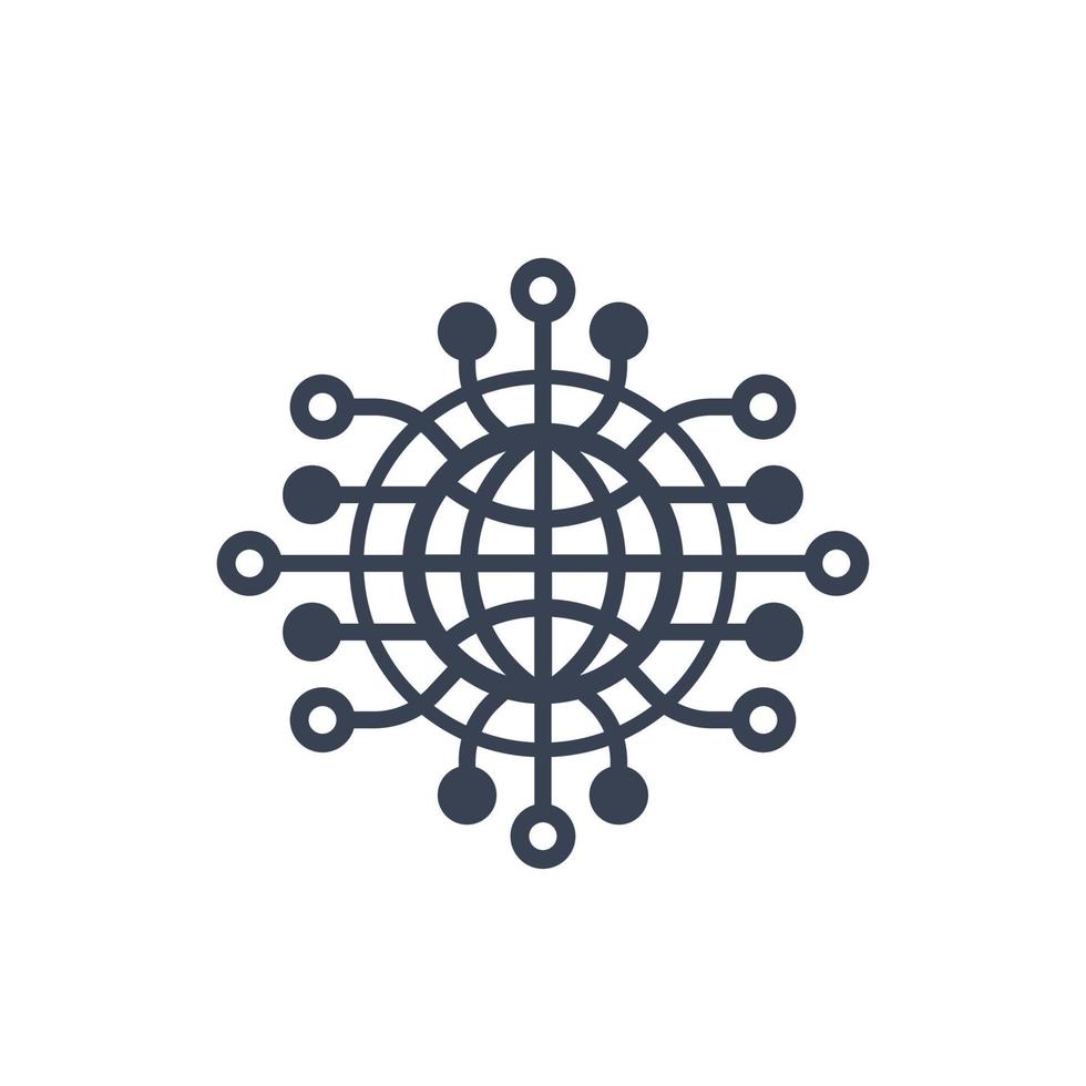 network connections icon vector