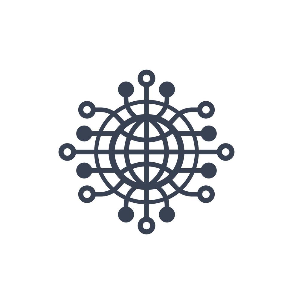 network connections icon vector