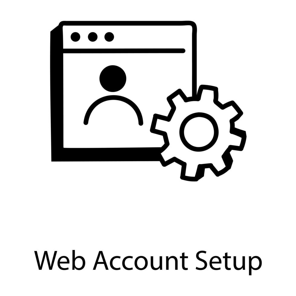 Web Account Setting vector