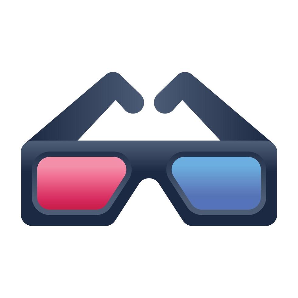 3D Cinema Glasses vector