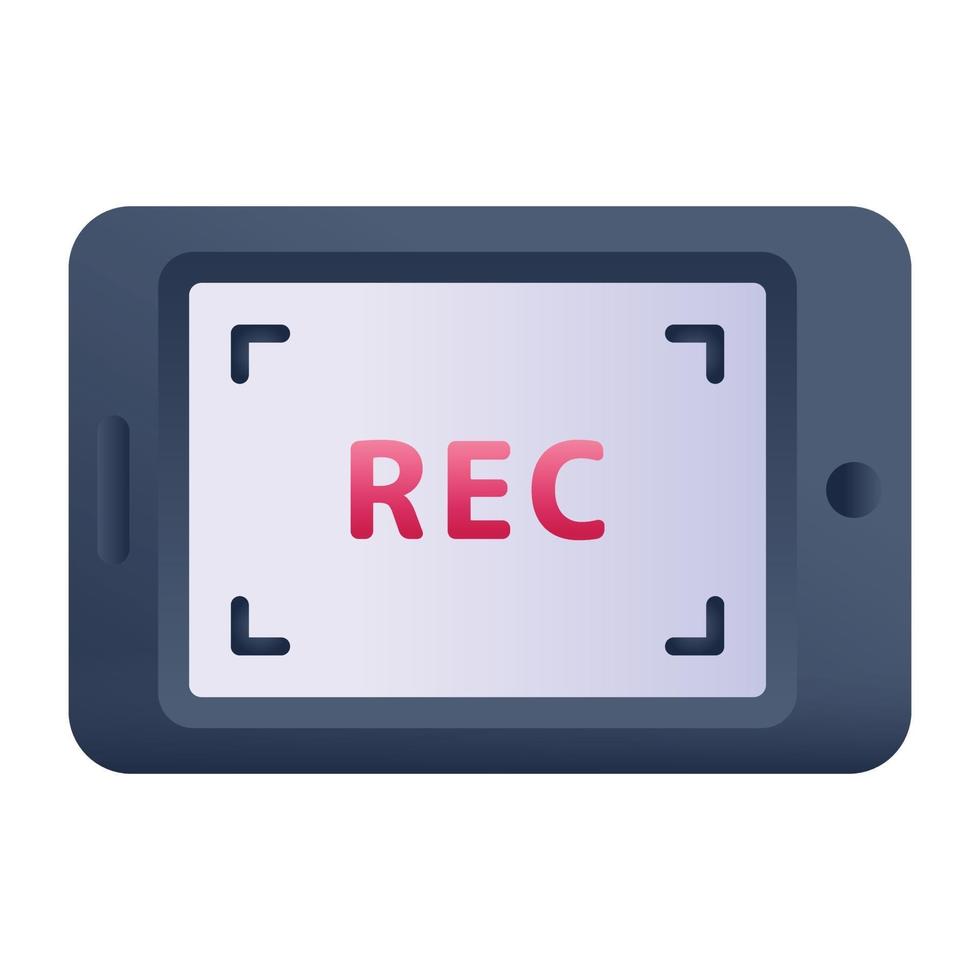 Mobile Recording and Mode vector