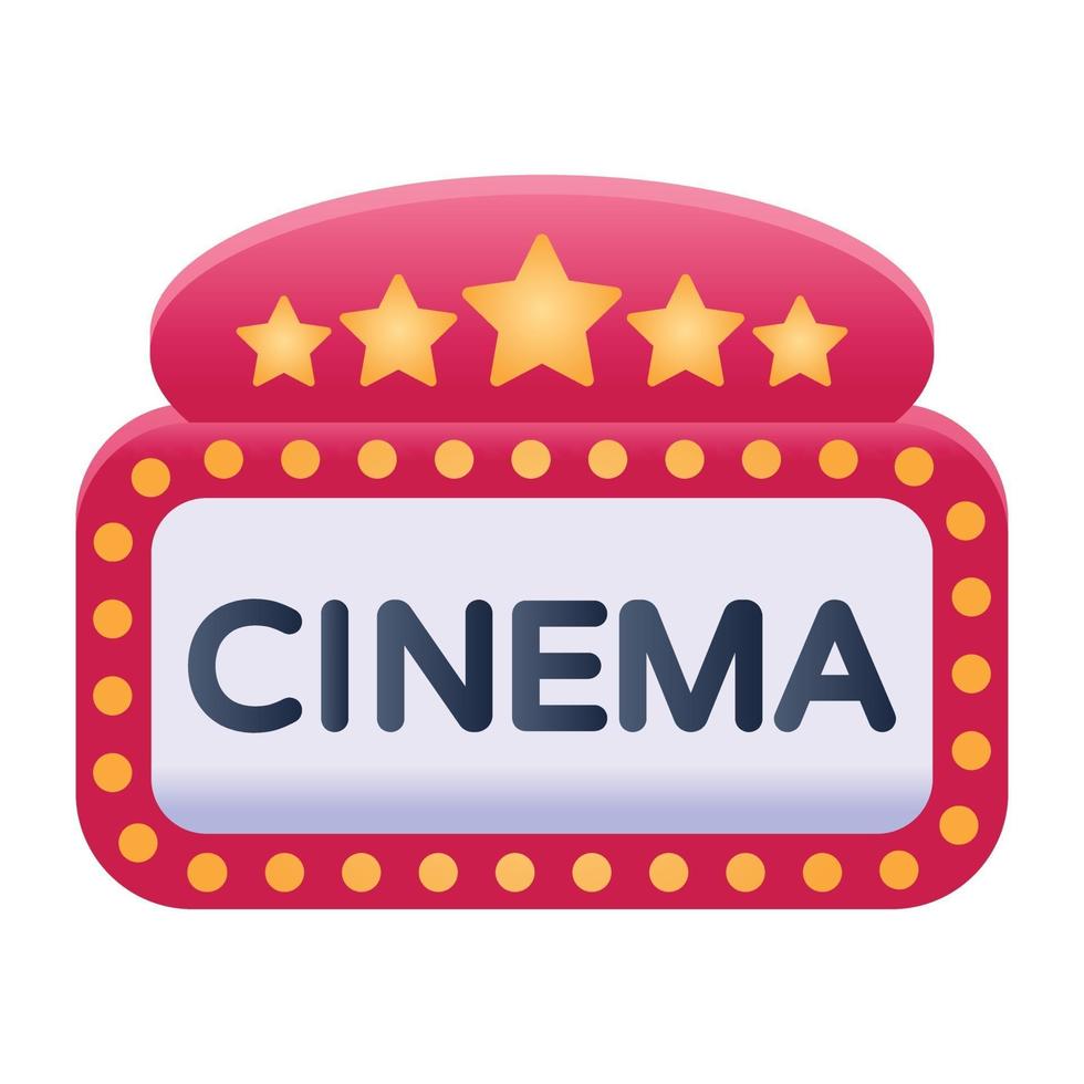 Cinema Display Board vector