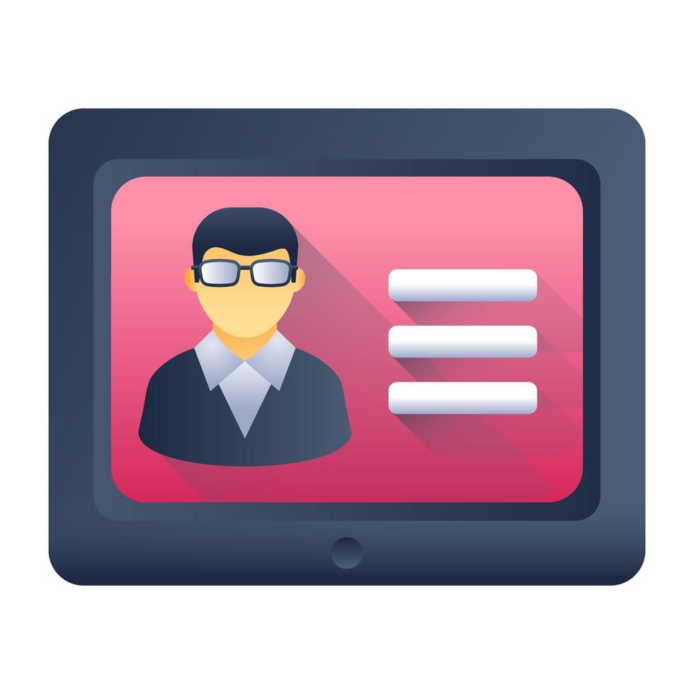 Online Quiz Test vector