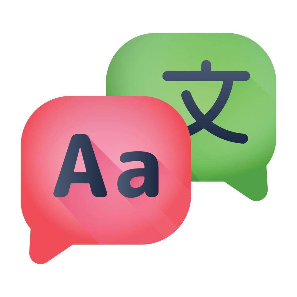 Foreign Language and Chat vector