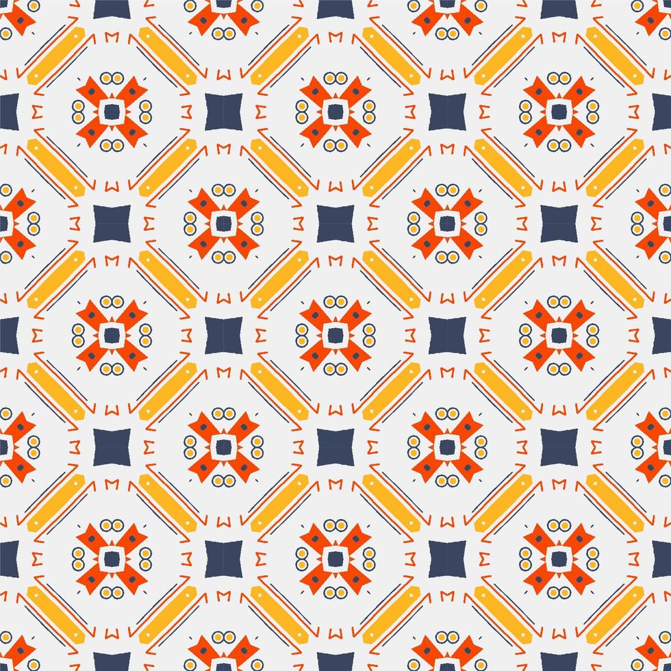 Seamless pattern ornament. Abstract shape modern design vector
