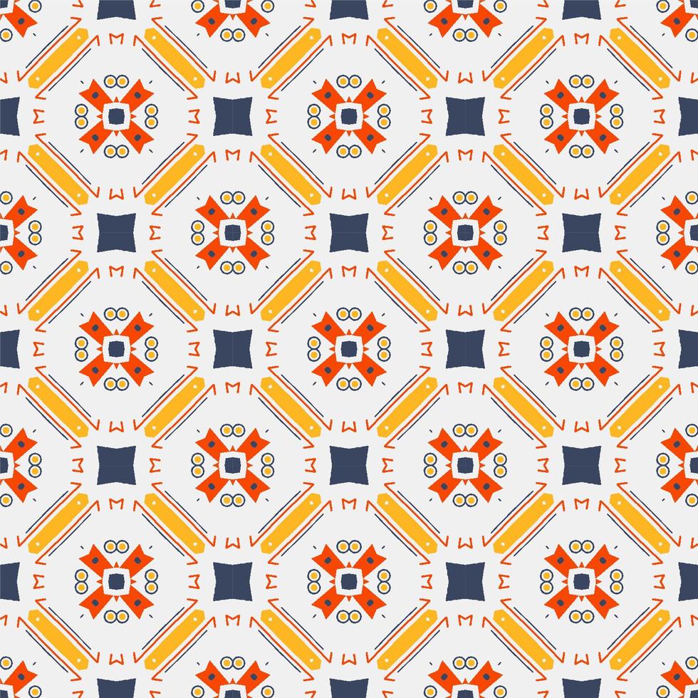 Seamless pattern ornament. Abstract shape modern design vector