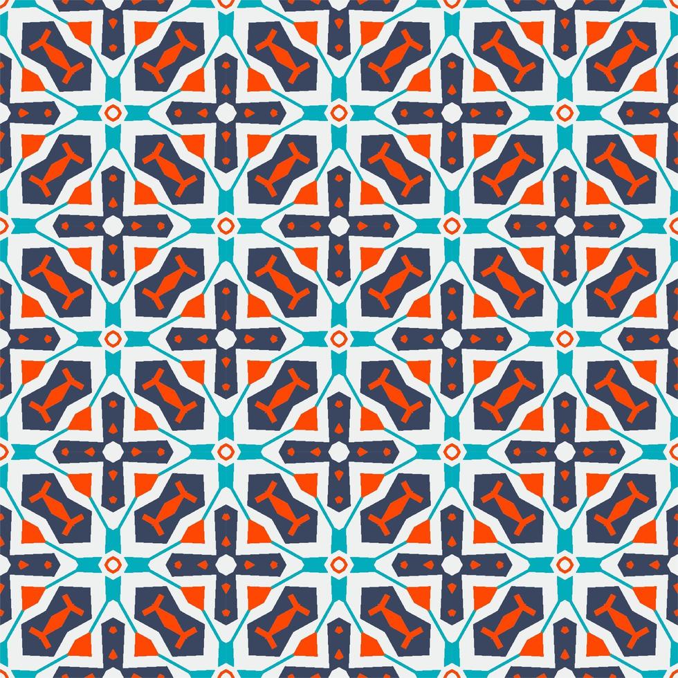 Seamless pattern ornament. Abstract shape modern design vector