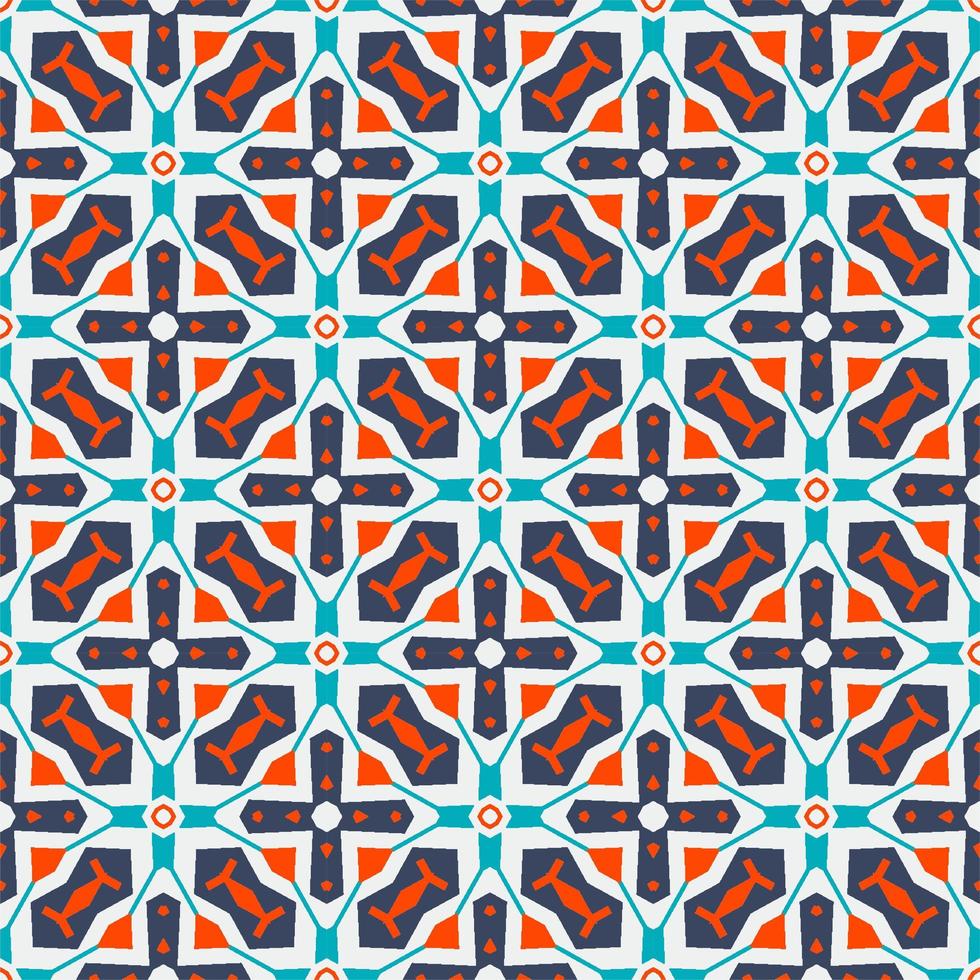 Seamless pattern ornament. Abstract shape modern design vector