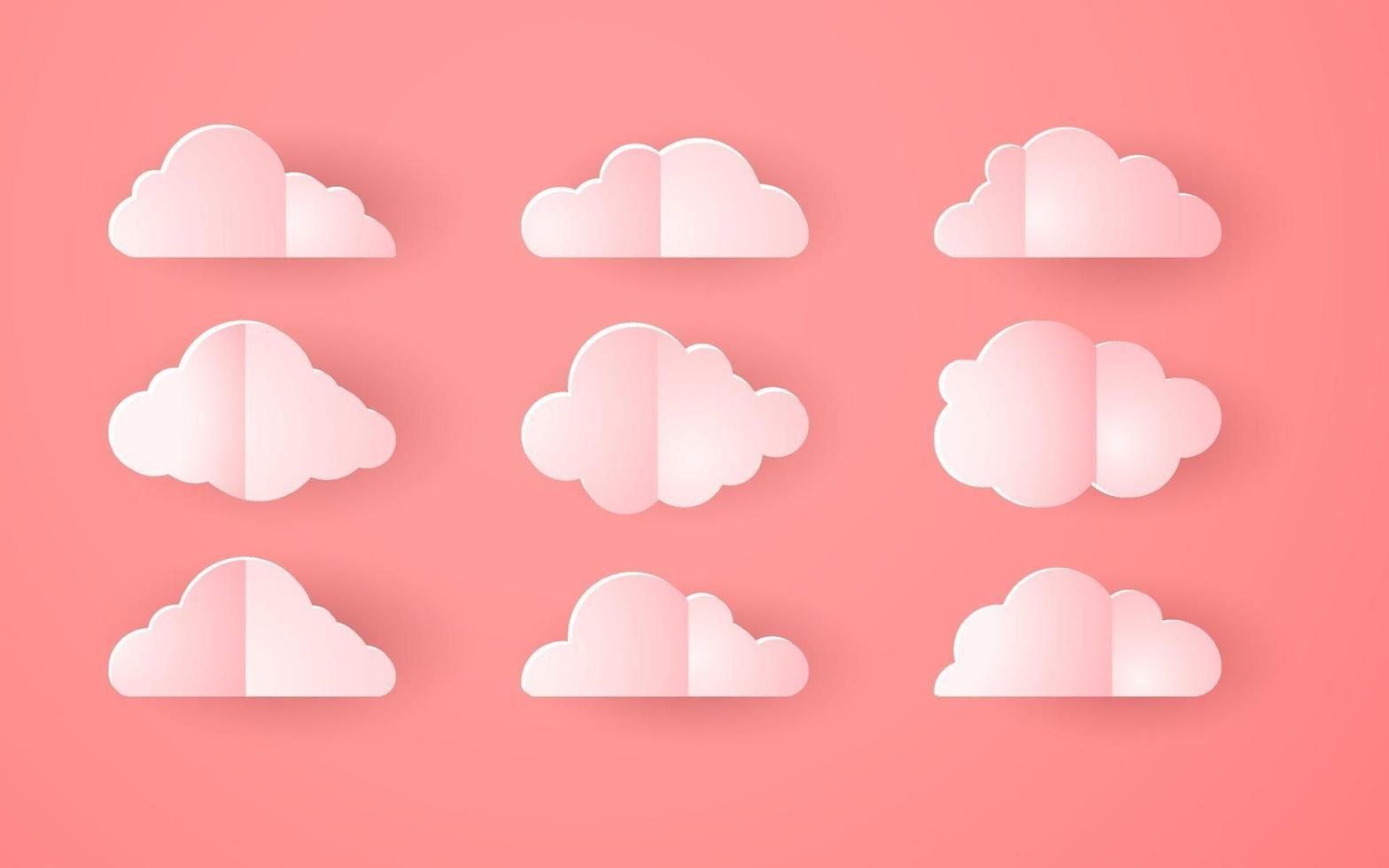 3d elegant pink cloud collection 3242378 Vector Art at Vecteezy
